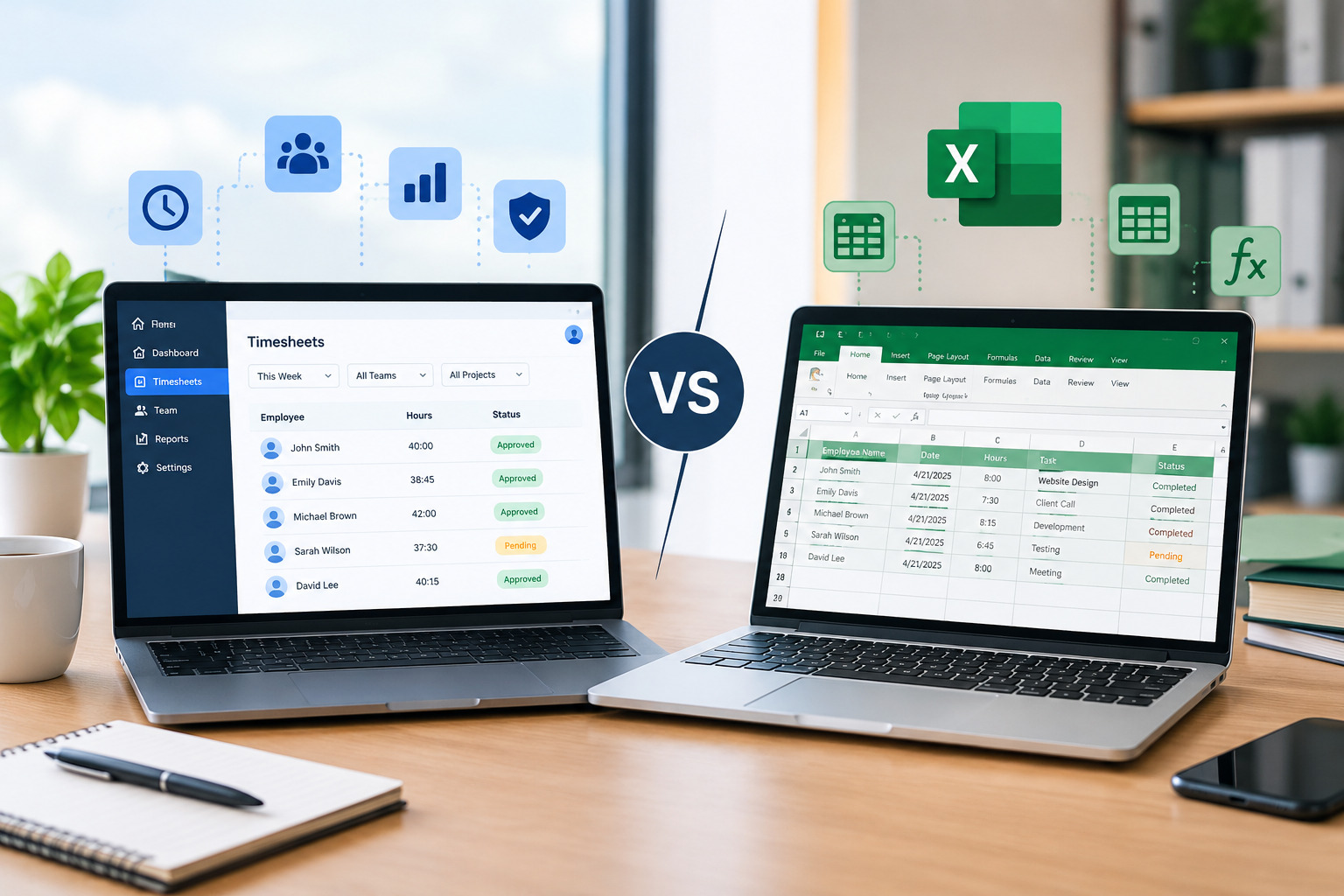 Timesheet Software vs. Excel: Which Is Better for Businesses?